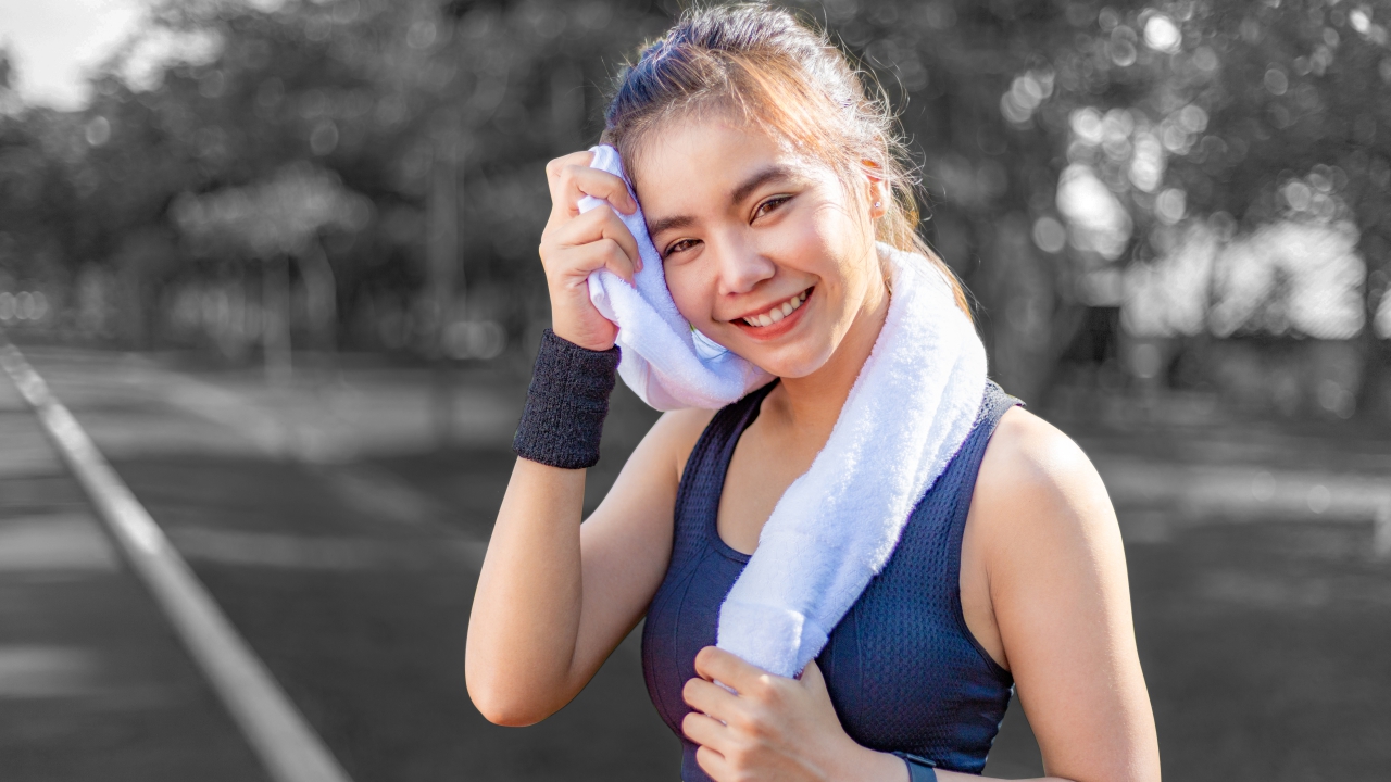 runner having good hygiene habits