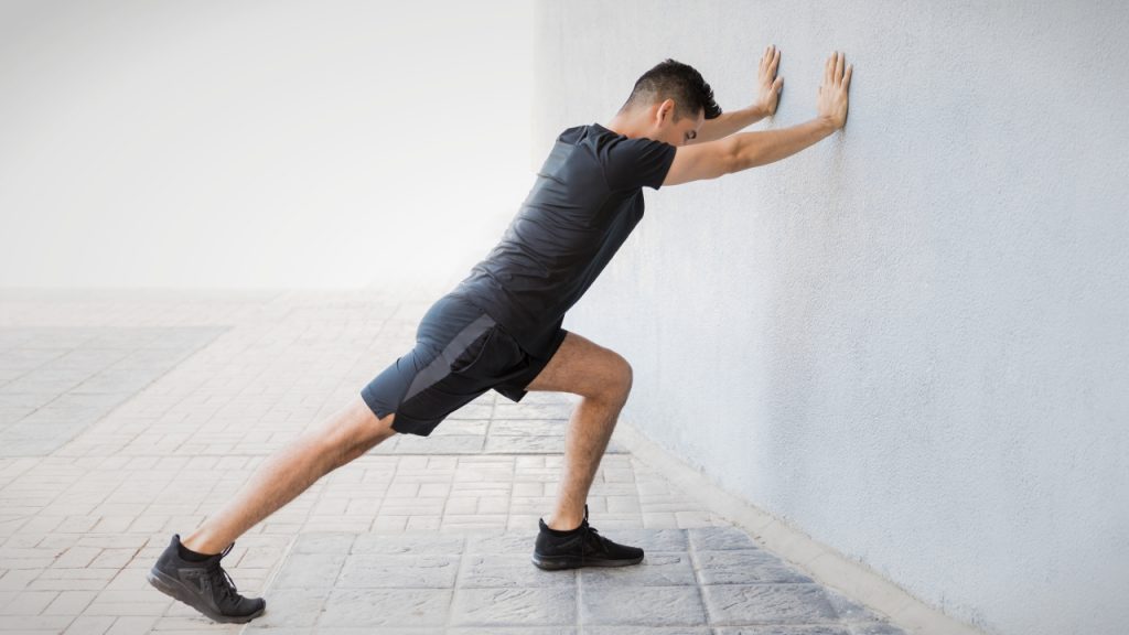 Static stretches for runners: Calf stretch