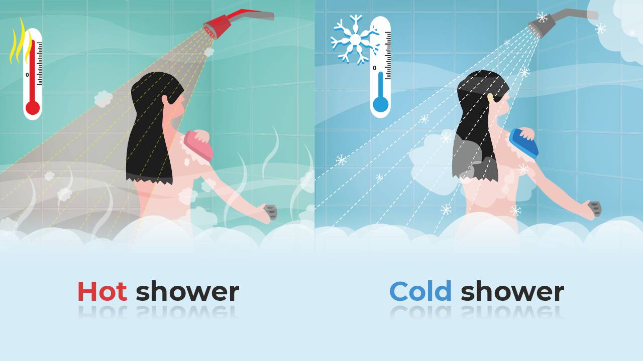 hot or cold shower