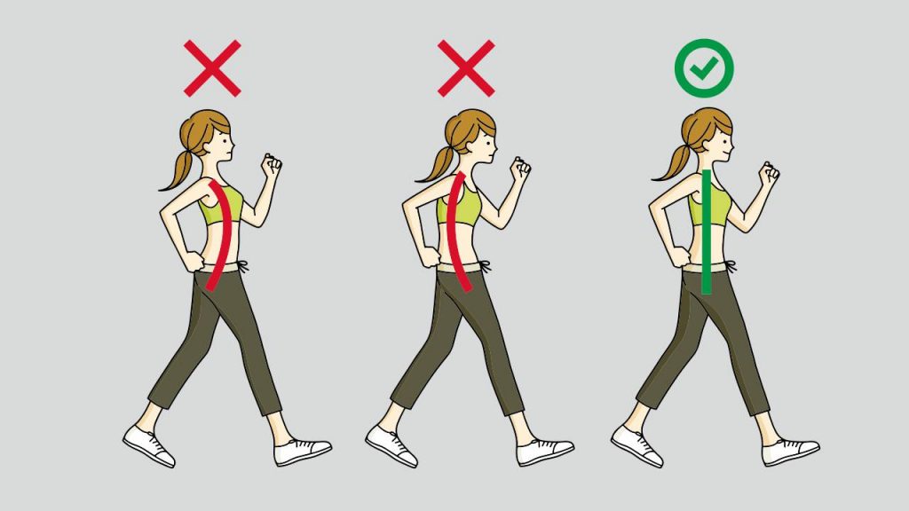 Correct walking form