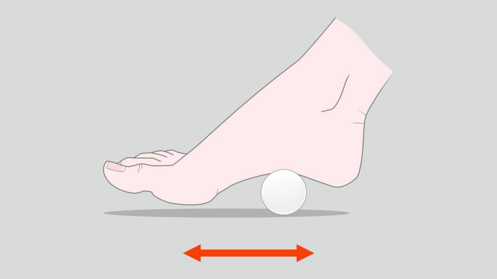 Exercises for plantar fasciitis: Ball rolling