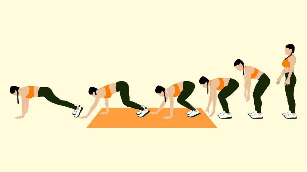 Bodyweight exercises: inchworm walkouts