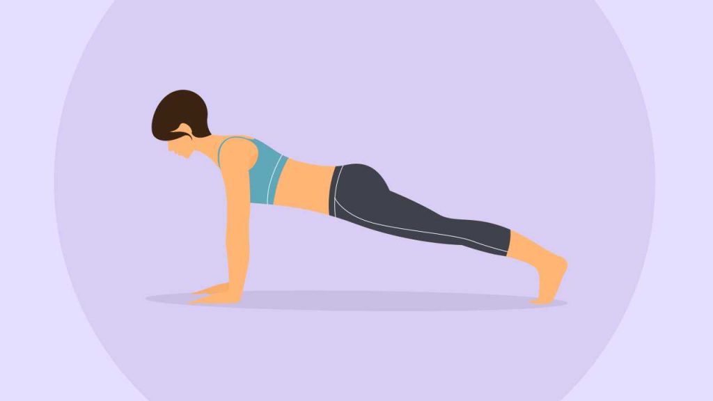 Yoga poses for core strength: Plank