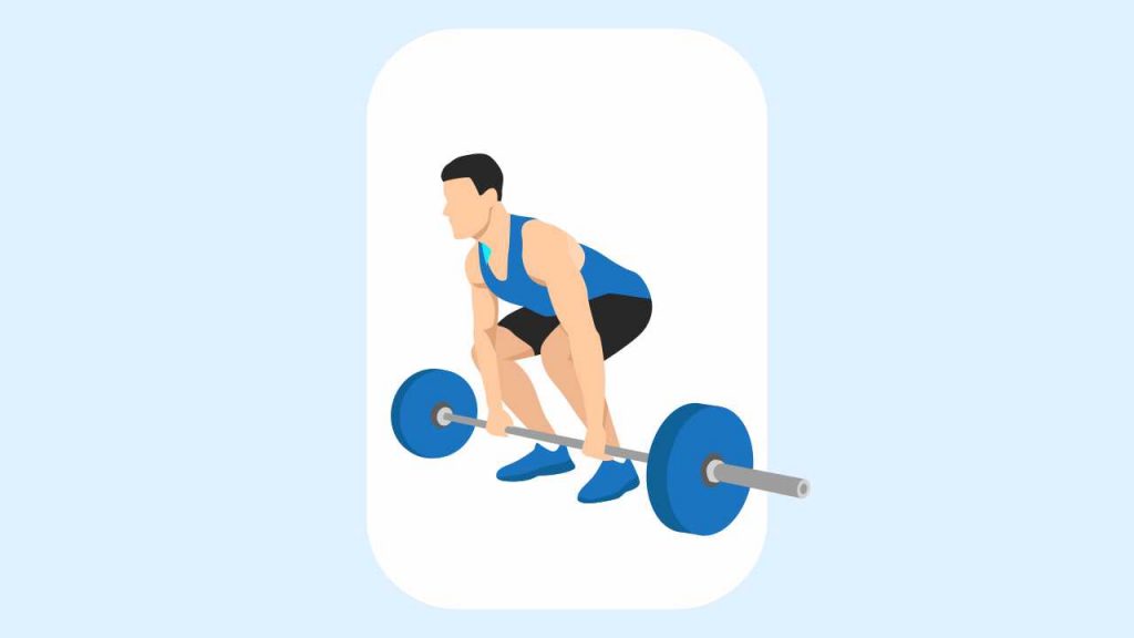 Barbell deadlift